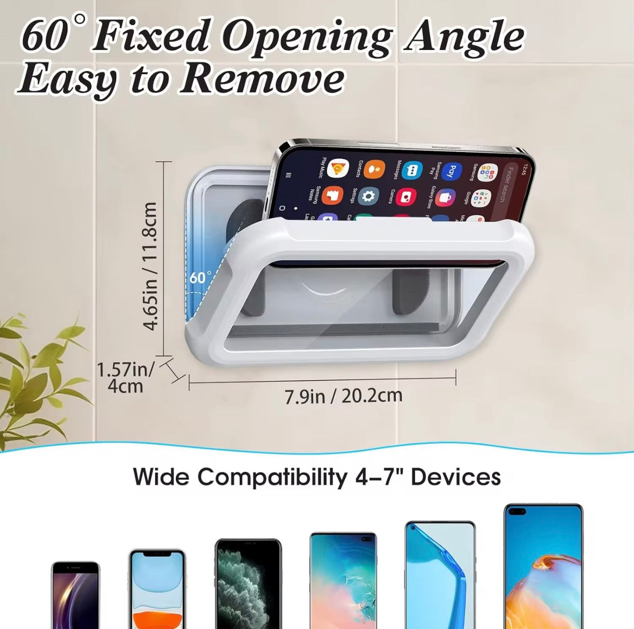 Waterproof phone holder