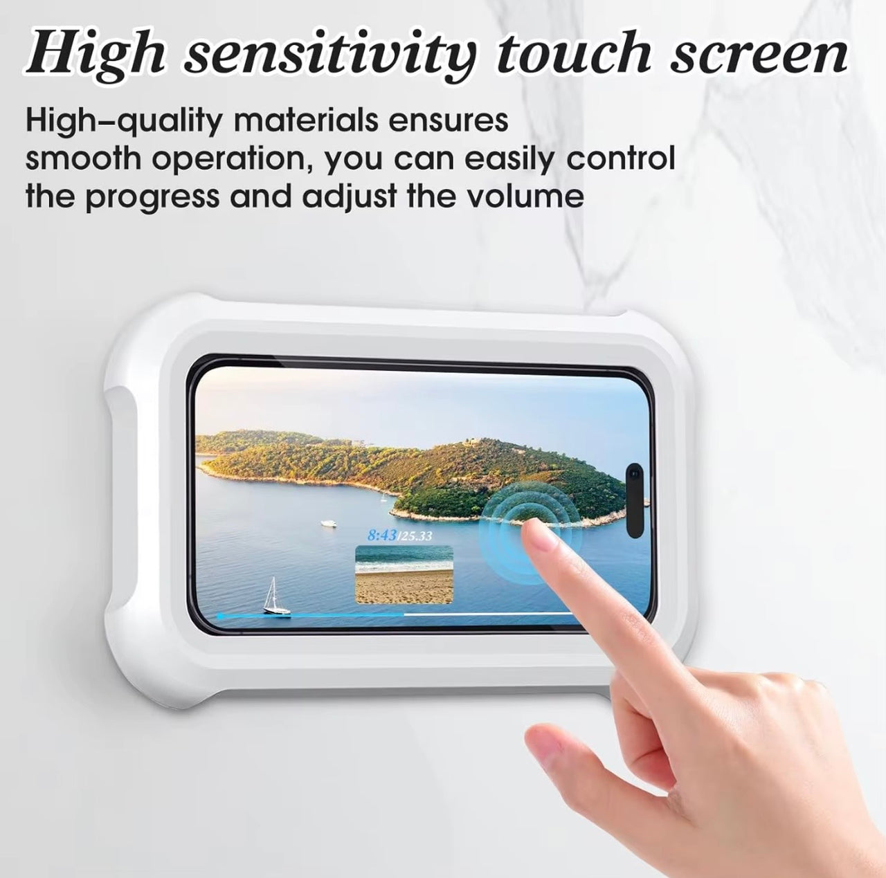 Waterproof phone holder