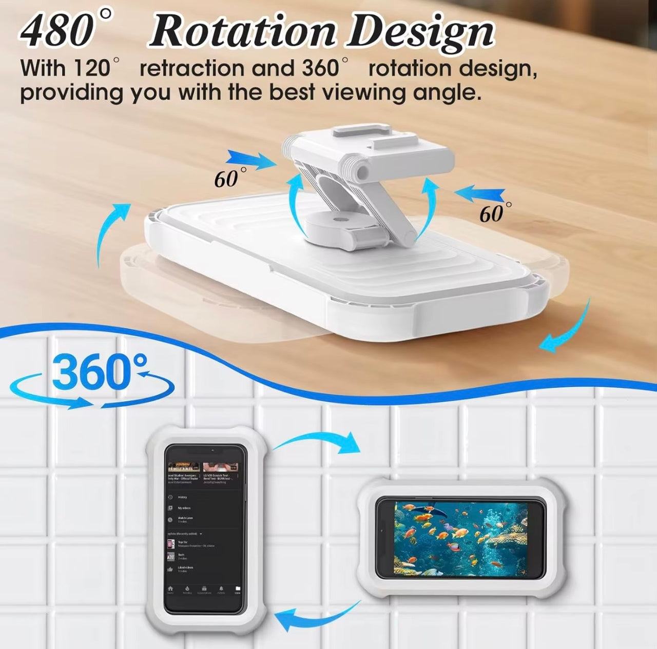 Waterproof phone holder