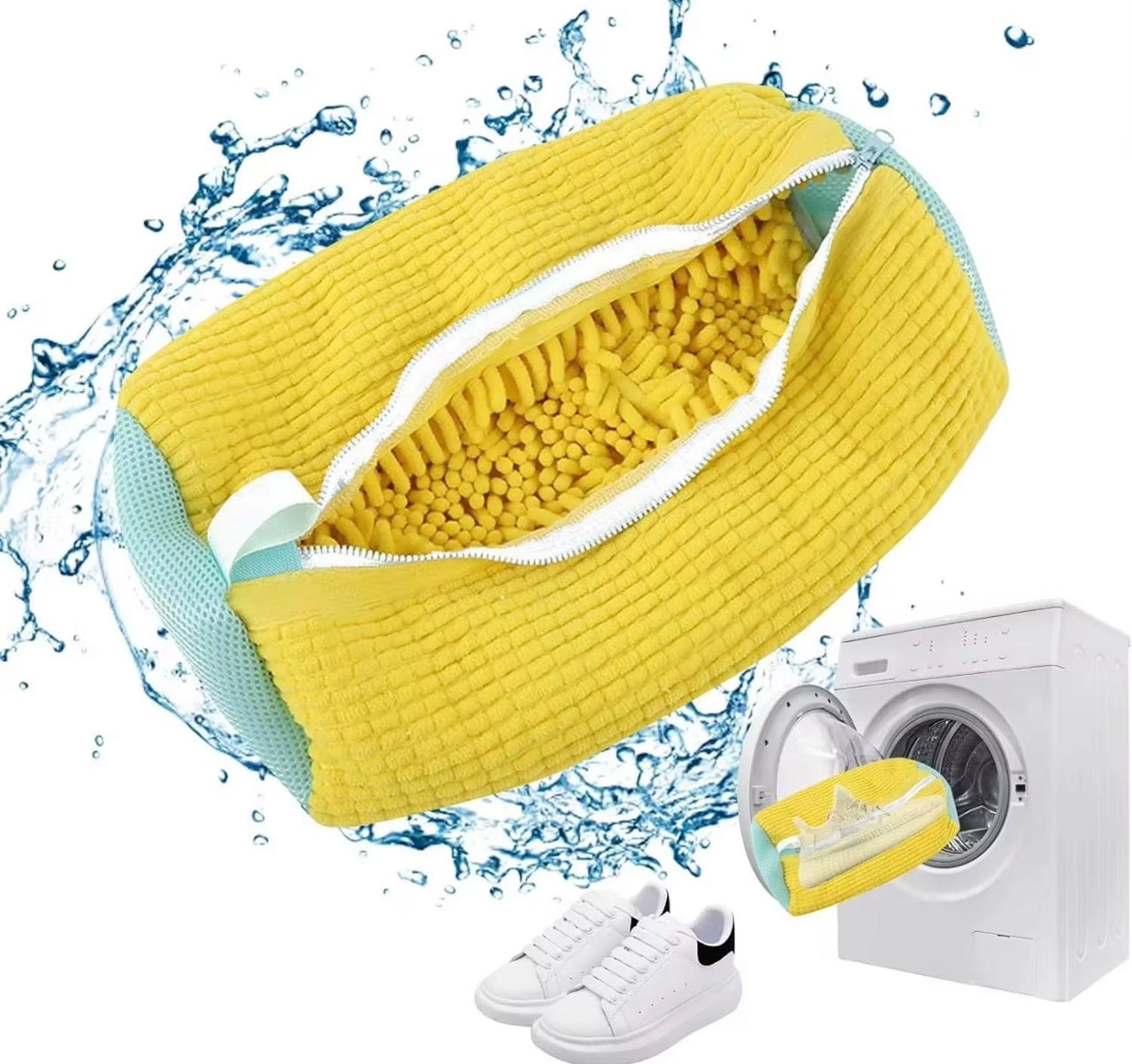 Shoe washing bag